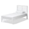 Baxton Studio Sedona Modern White-Finished Wood Twin Platform Bed 143-7875 - alternate 1